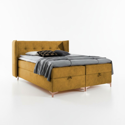 Cama de 160x200 cm diseño de lujo Muebles de dormitorio Cama doble Boxspring Nuevo
