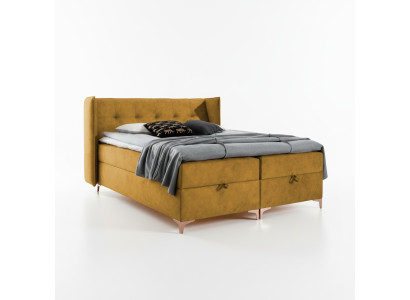 Cama de 160x200 cm diseño de lujo Muebles de dormitorio Cama doble Boxspring Nuevo