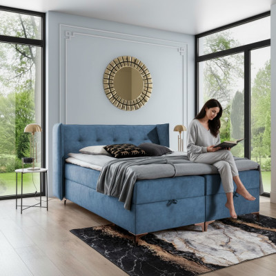 Modern dormitorio cama de lujo cama tapizada diseño mobiliario tapizado
