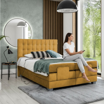 Cama Muebles de lujo Dormitorio Cama doble Textil Mobiliario Nuevo