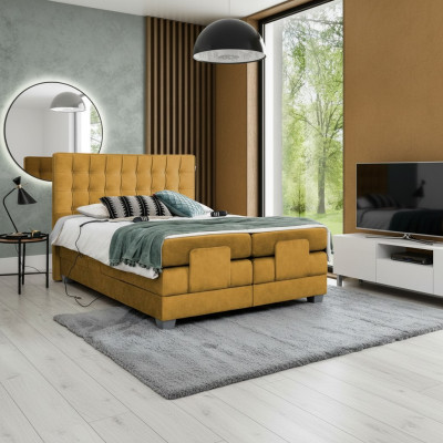 Cama Muebles de lujo Dormitorio Cama doble Textil Mobiliario Nuevo