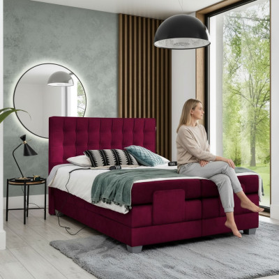 Cama doble Lujo Diseño cama Moderno Madera Textil Muebles Nuevo