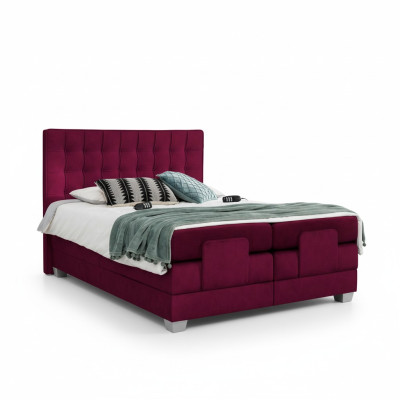 Cama doble Lujo Diseño cama Moderno Madera Textil Muebles Nuevo