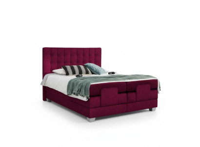 Cama doble Lujo Diseño cama Moderno Madera Textil Muebles Nuevo