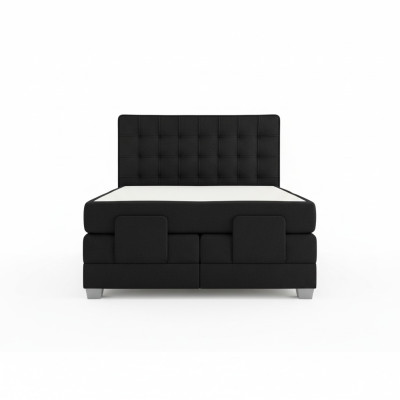 Cama con somier tapizado Muebles tapizados Cama de lujo Dormitorio Diseño moderno Nuevo