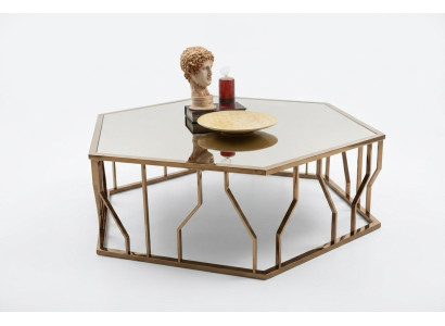 Diseño moderno de mesa de centro. Muebles de diseño. Mesa de vidrio para la sala de estar.