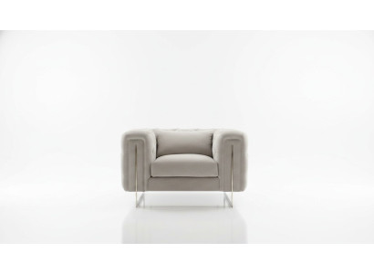 Sillón moderno sala de estar Chesterfield muebles tapizado decoración textil