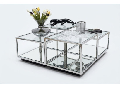Mesa de centro de vidrio moderna para el salón, muebles de diseño nuevos decoración