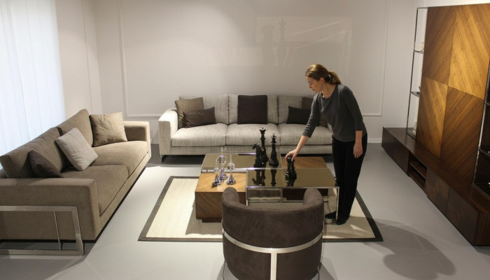 Muebles de sala de estar Diseño Sala de estar Conjunto de 4 piezas Sofá moderno Nuevo Mesa de centro