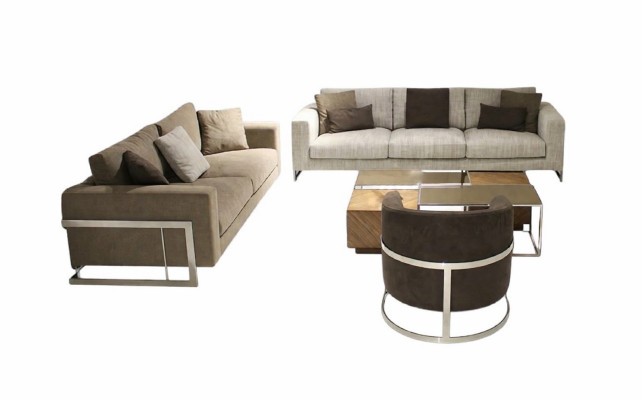 Muebles de sala de estar Diseño Sala de estar Conjunto de 4 piezas Sofá moderno Nuevo Mesa de centro