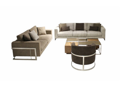 Muebles de sala de estar Diseño Sala de estar Conjunto de 4 piezas Sofá moderno Nuevo Mesa de centro