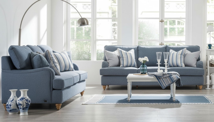Sofá de tres plazas 2x sala de estar Muebles de lujo Diseño moderno Decoración