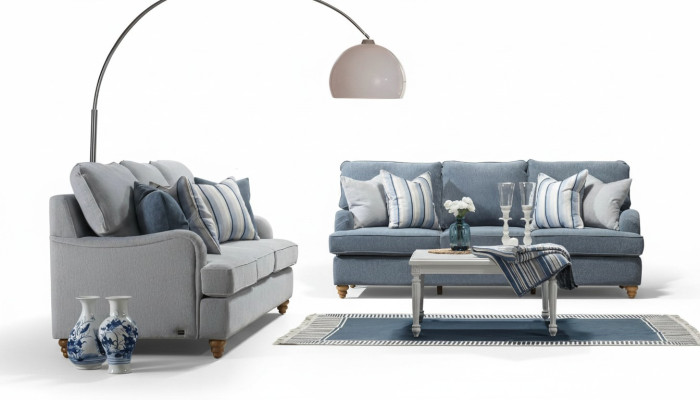 Sofá de tres plazas 2x sala de estar Muebles de lujo Diseño moderno Decoración