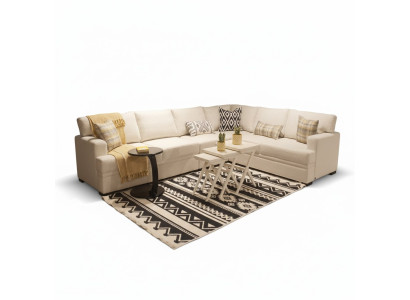 Sofá de esquina en forma de L Sofá moderno Sofá Sala de estar Muebles tapizados de lujo