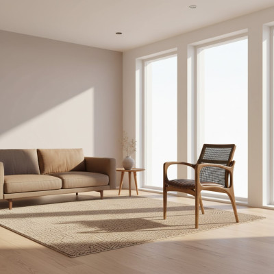 Silla de comedor con reposabrazos, silla moderna de madera, diseño de muebles de mobiliario.