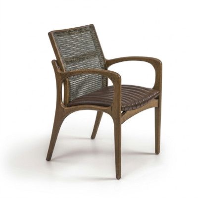 Silla de comedor con reposabrazos, silla moderna de madera, diseño de muebles de mobiliario.