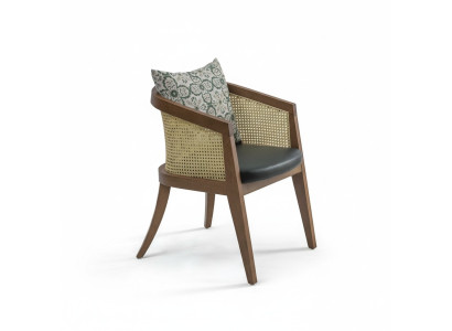 Sillas Sala de estar Comedor Silla de madera con reposabrazos Muebles de comedor