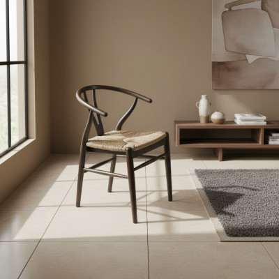 Marrón Silla Muebles Asiento Diseño Moderno Comedor Decoración Tapizado Nuevo