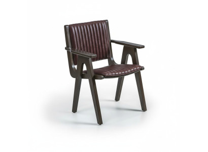 Mueble de comedor silla de diseño con reposabrazos silla de madera asiento tapizado nuevo