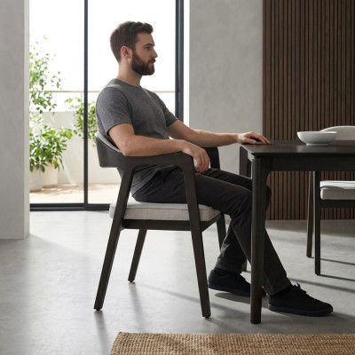 Silla de comedor moderna con reposabrazos diseño de muebles nuevos con brazos