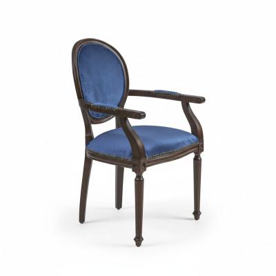Estilo clásico Nuevo comedor Silla de asiento acolchado Silla con reposabrazos Mobiliario