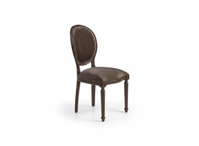 Diseñador de lujo Silla clásica de comedor Sillas Asiento Asiento tapizado Madera