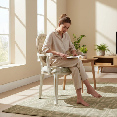Silla de comedor clásica con brazos de diseñador Nuevo mueble