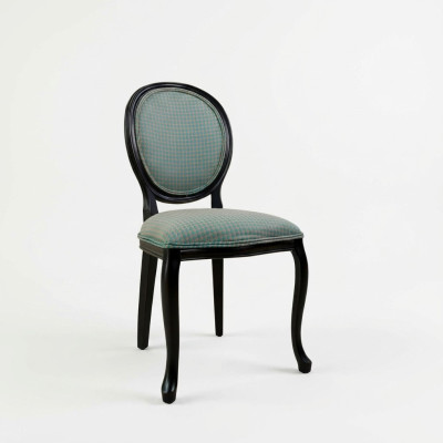Clásica silla verde para comedor, mobiliario nuevo de lujo, silla de madera.