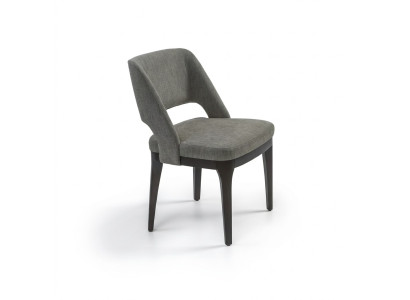 Silla gris de lujo de diseñador para comedor, asiento tapizado moderno, mobiliario.