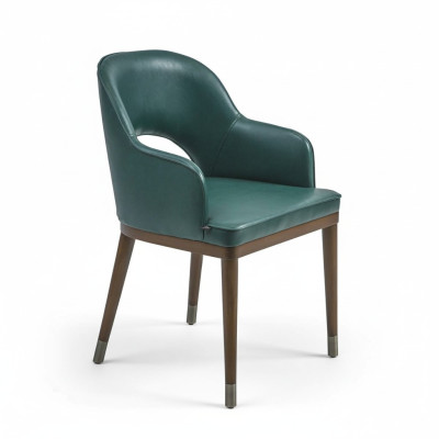 Silla de lujo con brazos, diseñador de comedor nuevo, muebles modernos de tapicería.