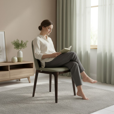 Muebles de comedor de lujo diseño silla acolchada estilo moderno nuevo.