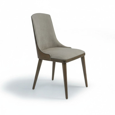 Diseño de lujo Silla tapizada Silla de comedor Asiento Muebles de comedor Madera Nuevo