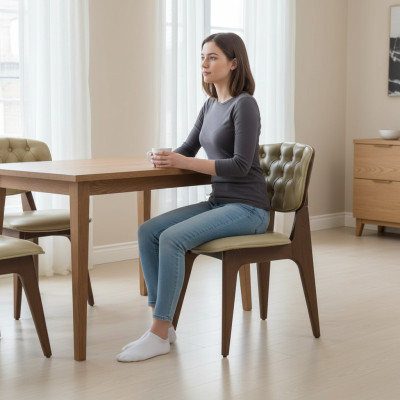 Diseño moderno de silla Chestorfield para comedor, nuevo, mueble de lujo.