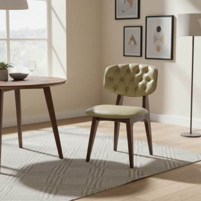 Diseño moderno de silla Chestorfield para comedor, nuevo, mueble de lujo.