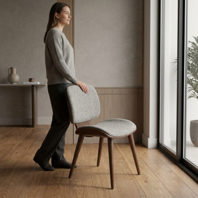 Silla de comedor diseño moderno nueva lujo muebles asiento tapizado comedor