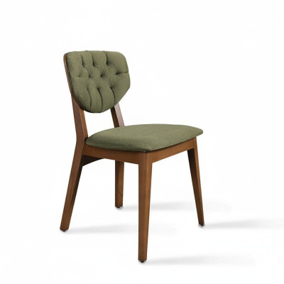 Silla de comedor Chesterfield tapizada Sillas de lujo Muebles Tapizados