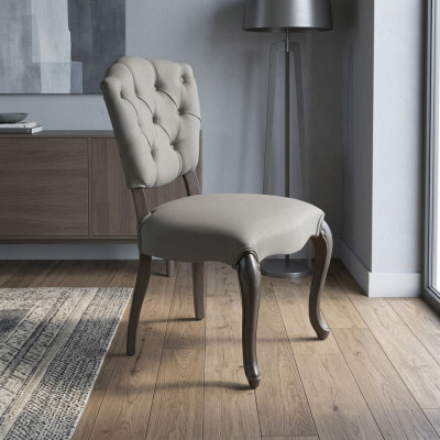 Diseño de silla tapizada de lujo, amueblado de sillas, asiento de comedor de madera de diseño