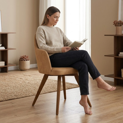 Muebles de diseño silla con apoyabrazos Moderno Lujo Decoración del comedor