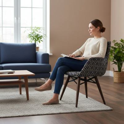 Silla de comedor de lujo con reposabrazos, moderna, diseño de diseñador, nueva.