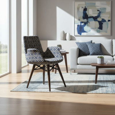 Silla de comedor de lujo con reposabrazos, moderna, diseño de diseñador, nueva.