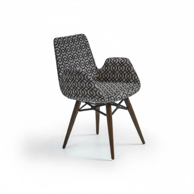 Silla de comedor de lujo con reposabrazos, moderna, diseño de diseñador, nueva.