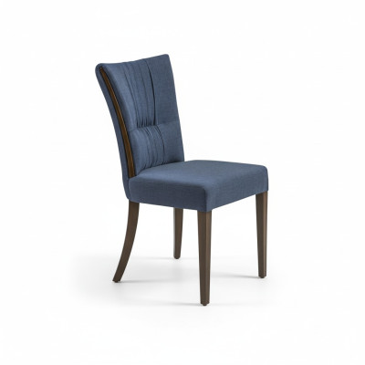 Silla moderna azul muebles diseño lujo comedor asiento tapizado