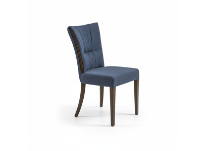 Silla moderna azul muebles diseño lujo comedor asiento tapizado