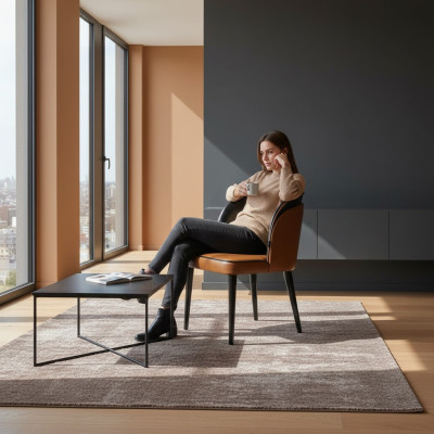 Nueva silla de diseñador de muebles moderna para comedor, asiento acolchado, sillas de lujo
