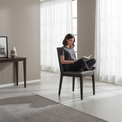 Silla gris comedor muebles diseñador estilo moderno de lujo sillas