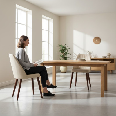 Sillas de diseñador Lujo Silla Comedor Muebles de madera Nuevo