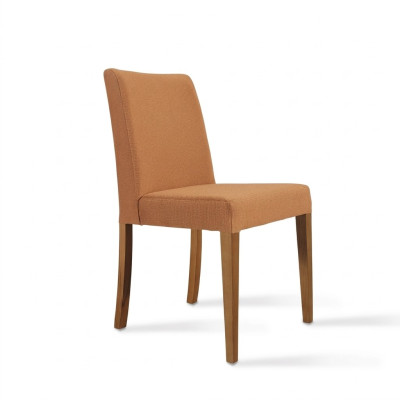 Mueble de lujo Silla moderna Marrón Nueva Silla de madera Diseño de comedor