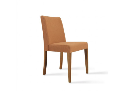 Mueble de lujo Silla moderna Marrón Nueva Silla de madera Diseño de comedor