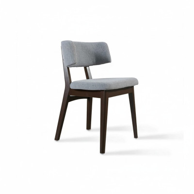 Silla de madera moderna gris Diseño de silla nuevo para comedor Mobiliario de diseñador