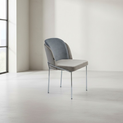 Silla de diseñador de lujo gris sillas nuevas muebles comedor tapizados mobiliario